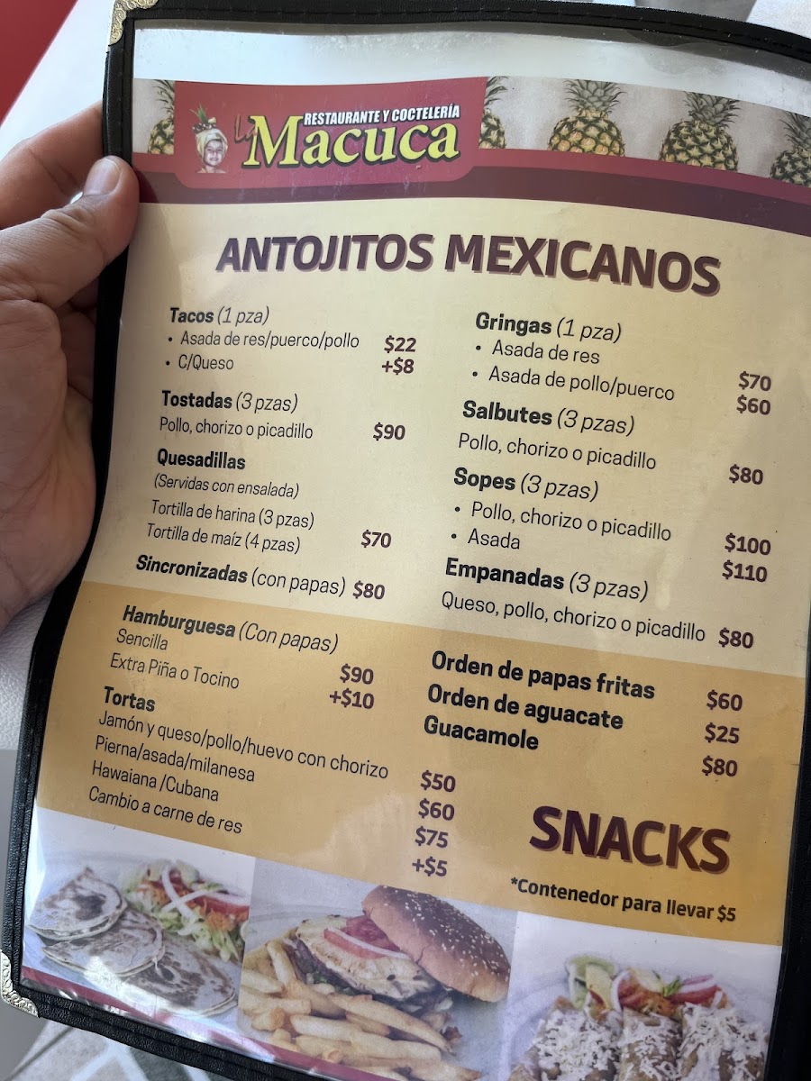 Restaurant Marbella Menu - Image 1